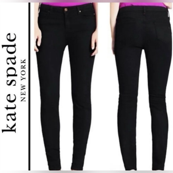 KATE SPADE | Women’s Size 25 Play Hooky Black Denim - Picture 2 of 9